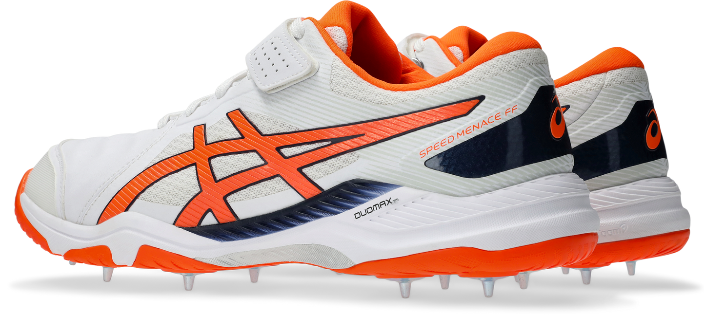 Asics Gel Speed Menace FF Cricket Shoe White/Shocking Orange