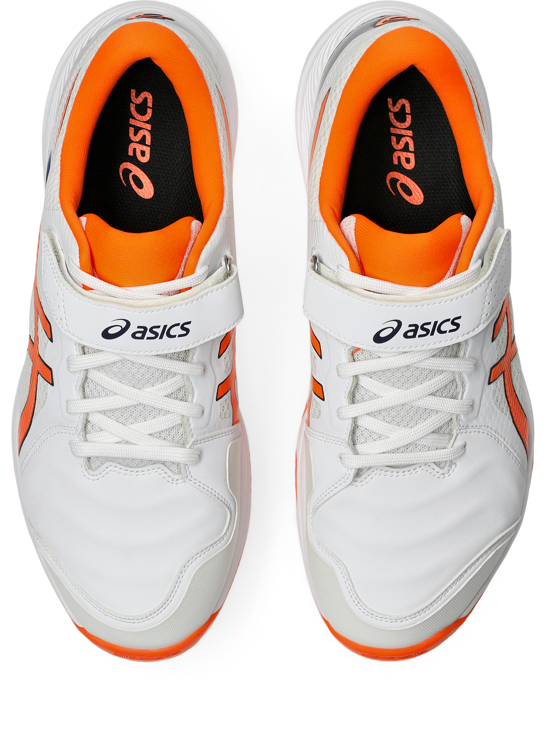 Asics Gel Speed Menace FF Cricket Shoe White/Shocking Orange