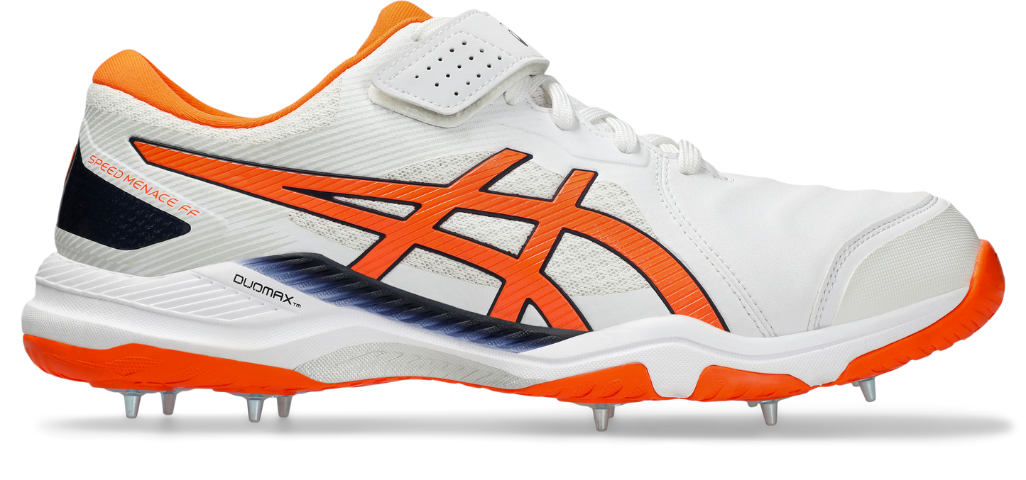 Asics Gel Speed Menace FF Cricket Shoe White/Shocking Orange