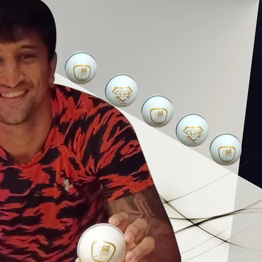 Luvnith Sisodia Club White Cricket Ball GA