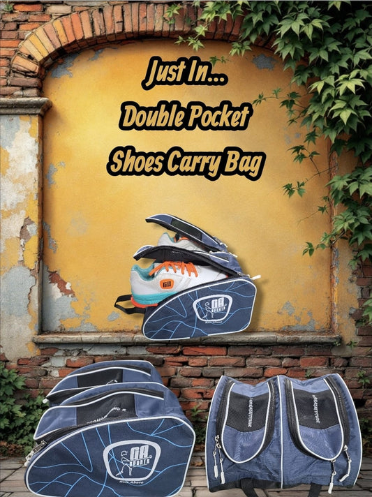 Shoe Carry Bag for Travel & Gym – Double Pocket, Fits 4 Pairs | GA Sports