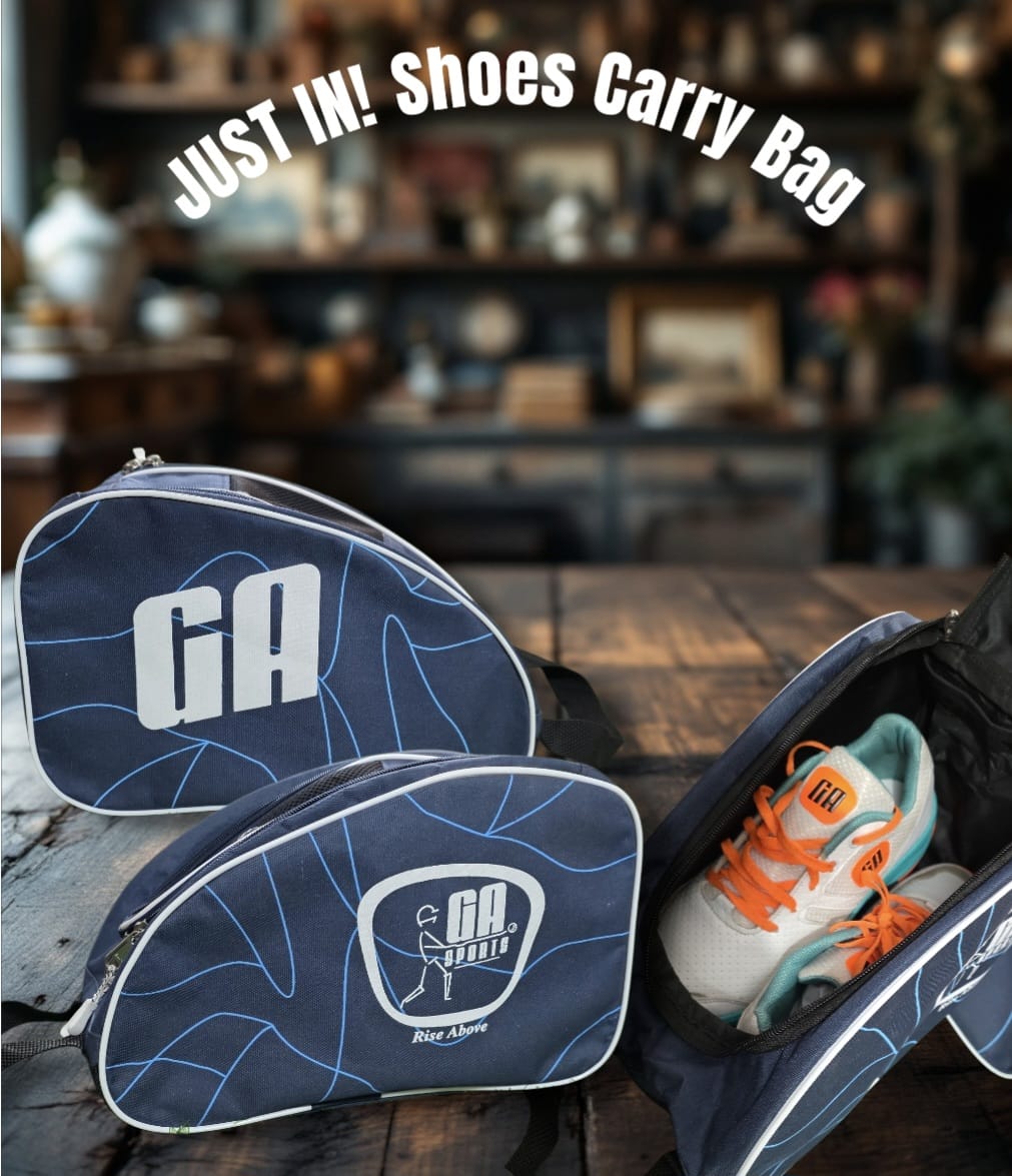 GA Premium Shoes Carry Bag – Single Pocket PVC Shoe Storage Bag for Travel & Gym (Fits 2 Pairs)