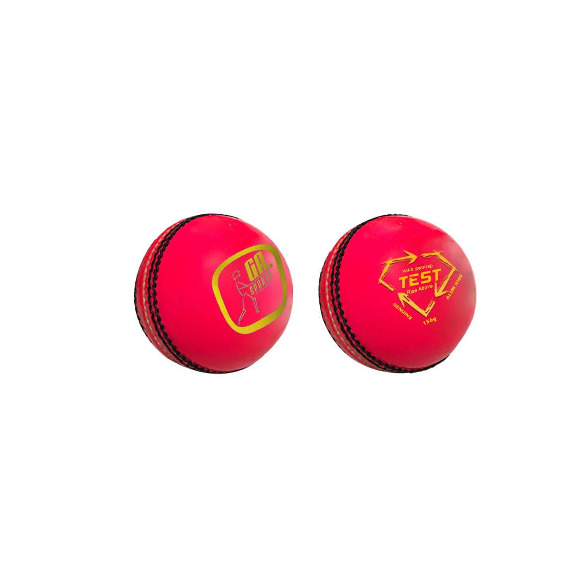 Test Pink Leather Cricket Ball GA