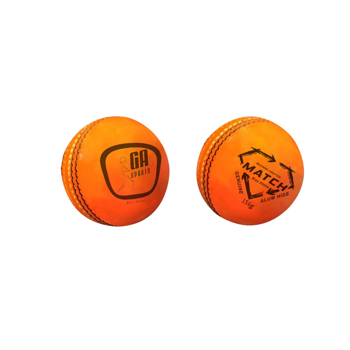 Match Orange Leather Cricket Ball GA