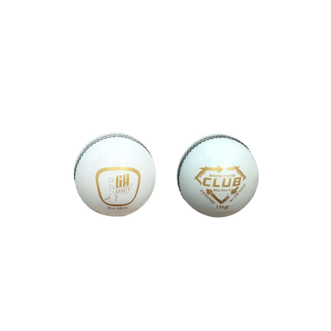 Club White Leather Cricket Ball GA