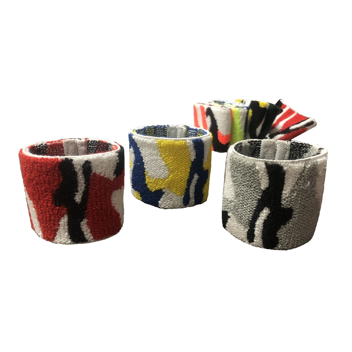 Elbow Bands Camouflage Sweat Bands (Pack of 6)
