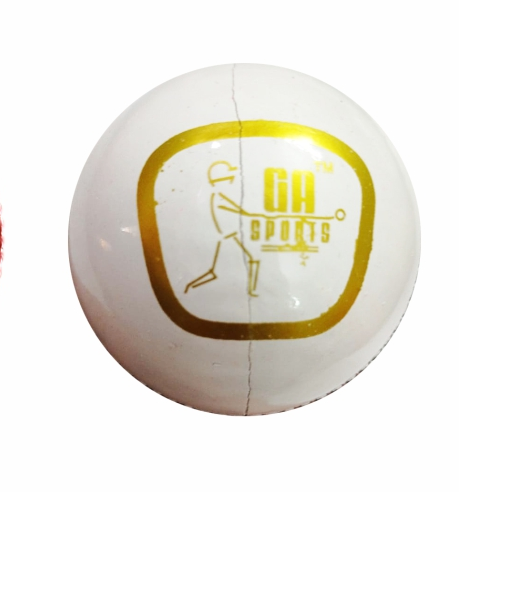 League White Leather Cricket Ball GA