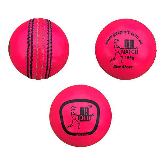 GA Match Pink 2pcs Leather Cricket Ball