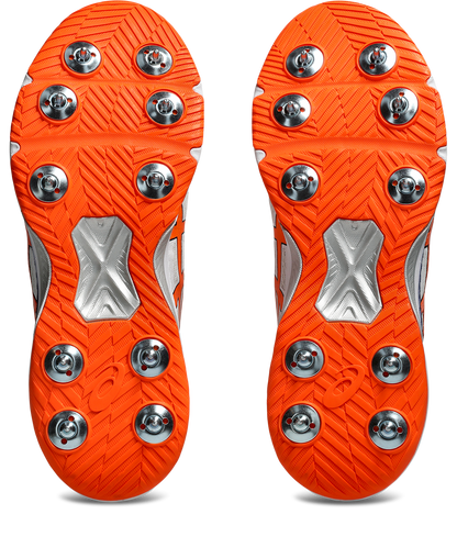 Asics Gel Speed Menace FF Cricket Shoe White/Shocking Orange