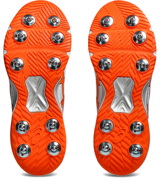 Asics Gel Speed Menace FF Cricket Shoe White/Shocking Orange
