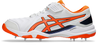 Asics Gel Speed Menace FF Cricket Shoe White/Shocking Orange
