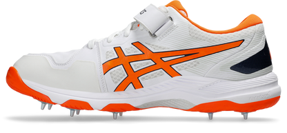Asics Gel Speed Menace FF Cricket Shoe White/Shocking Orange