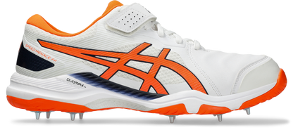 Asics Gel Speed Menace FF Cricket Shoe White/Shocking Orange