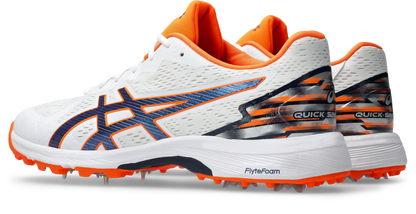 Asics Quick Single FF Cricket Shoe White/Midnight