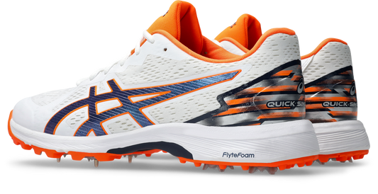 Asics Quick Single FF Cricket Shoe White/Midnight