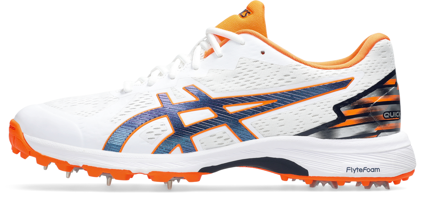 Asics Quick Single FF Cricket Shoe White/Midnight