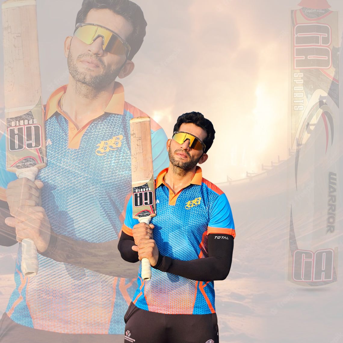 Warrior Cricket Bat GA Abhilash Chaudhary