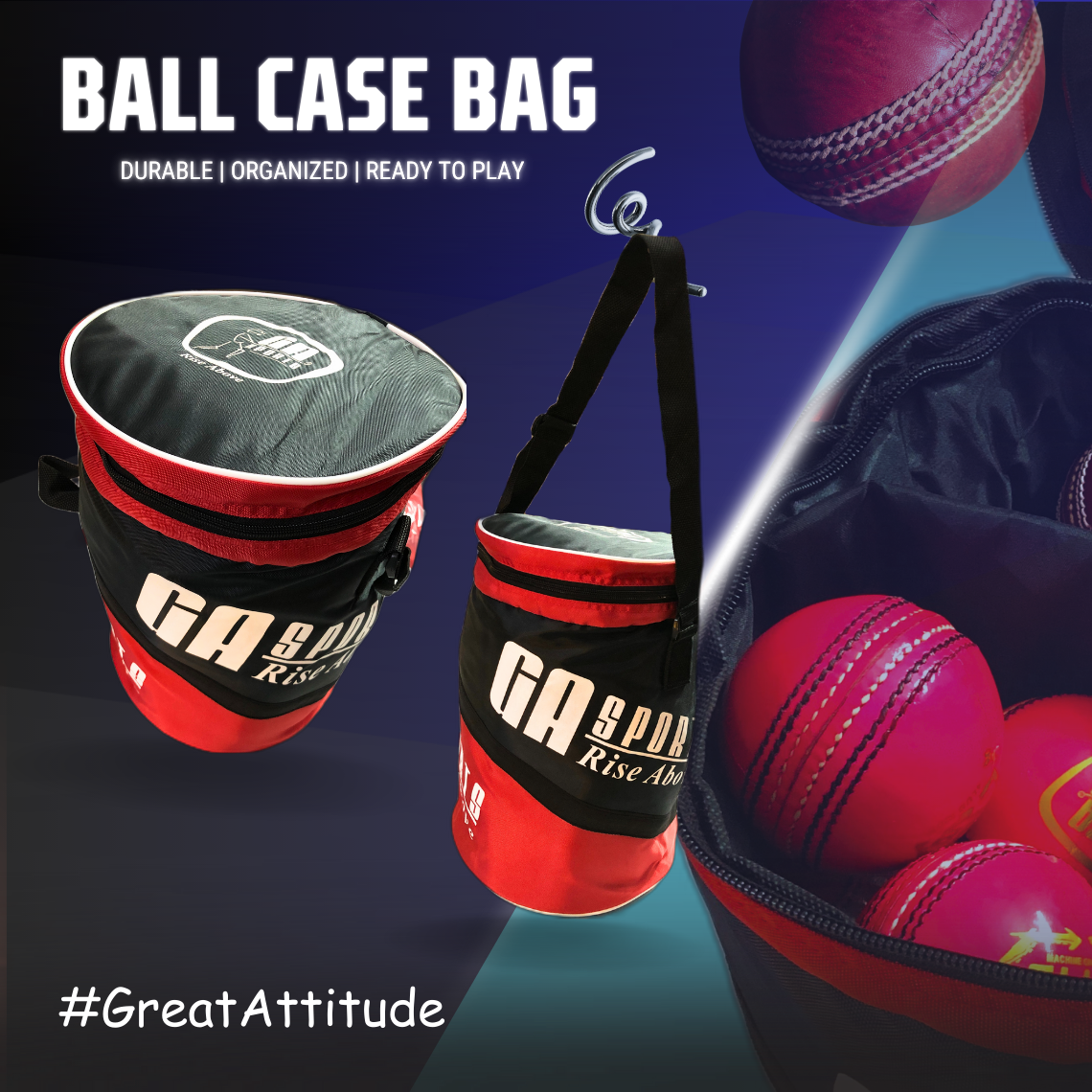 GA Cricket Ball Case Bag