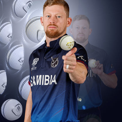 Bernard Scholtz Test White Cricket Ball GA