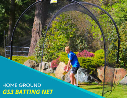 GS3 Cricket Batting Net – Home & Academy Practice Net (3m x 3m x 3m)