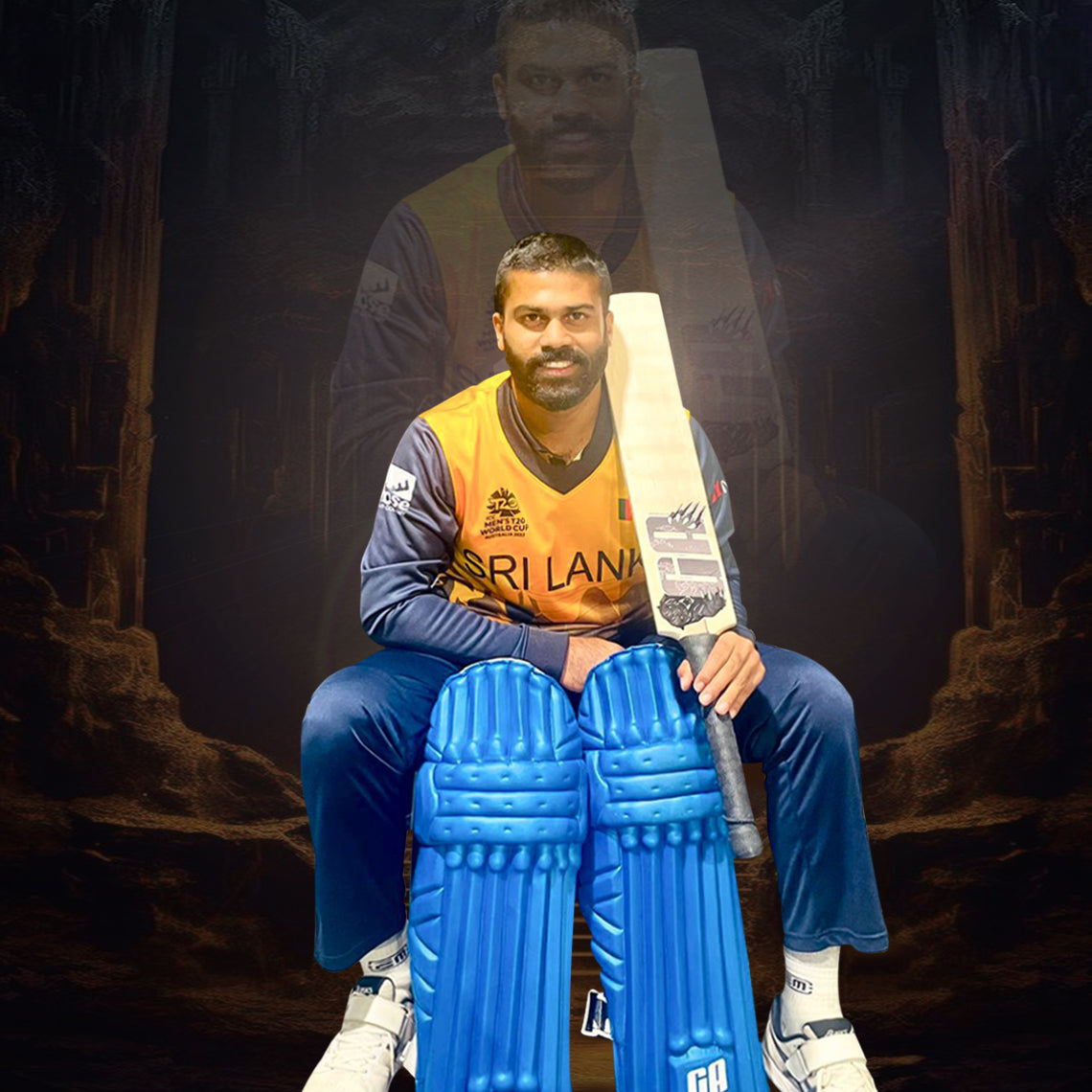 Lahiru Kumara Panther 2.0 Cricket Bat GA Sports