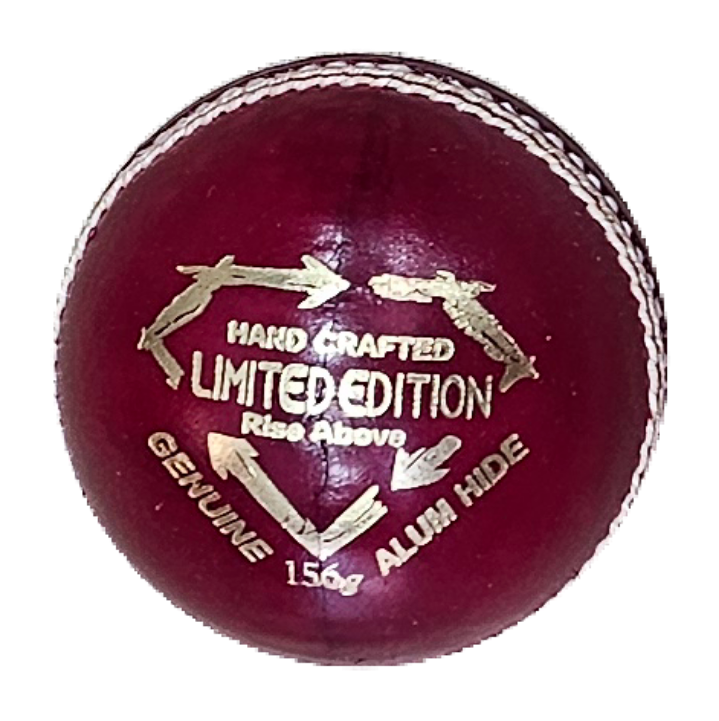 Limited Edition Red Leather Cricket Ball GA