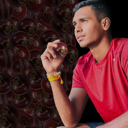 GA Limited Edition 4Pc Red Leather Cricket Ball 156grams