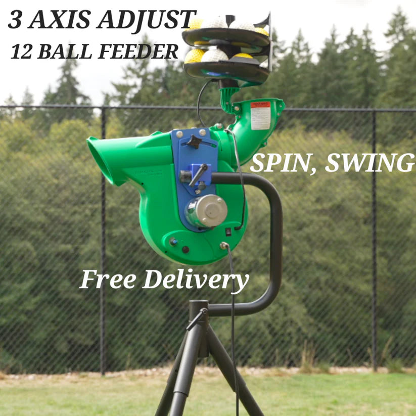 Paceman 245 Edge Cricket Bowling Machine | Swing & Spin Training