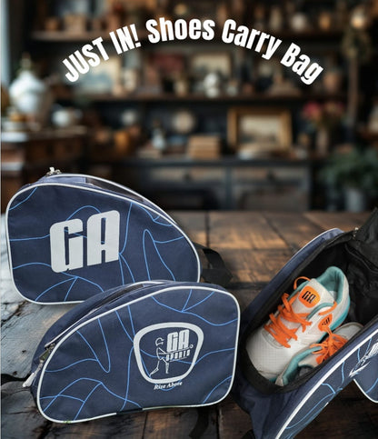 GA Premium Shoes Carry Bag – Single Pocket PVC Shoe Storage Bag for Travel & Gym (Fits 2 Pairs)