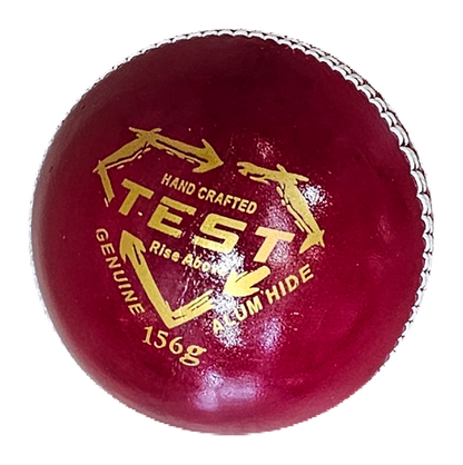 Test Red Leather Cricket Ball GA