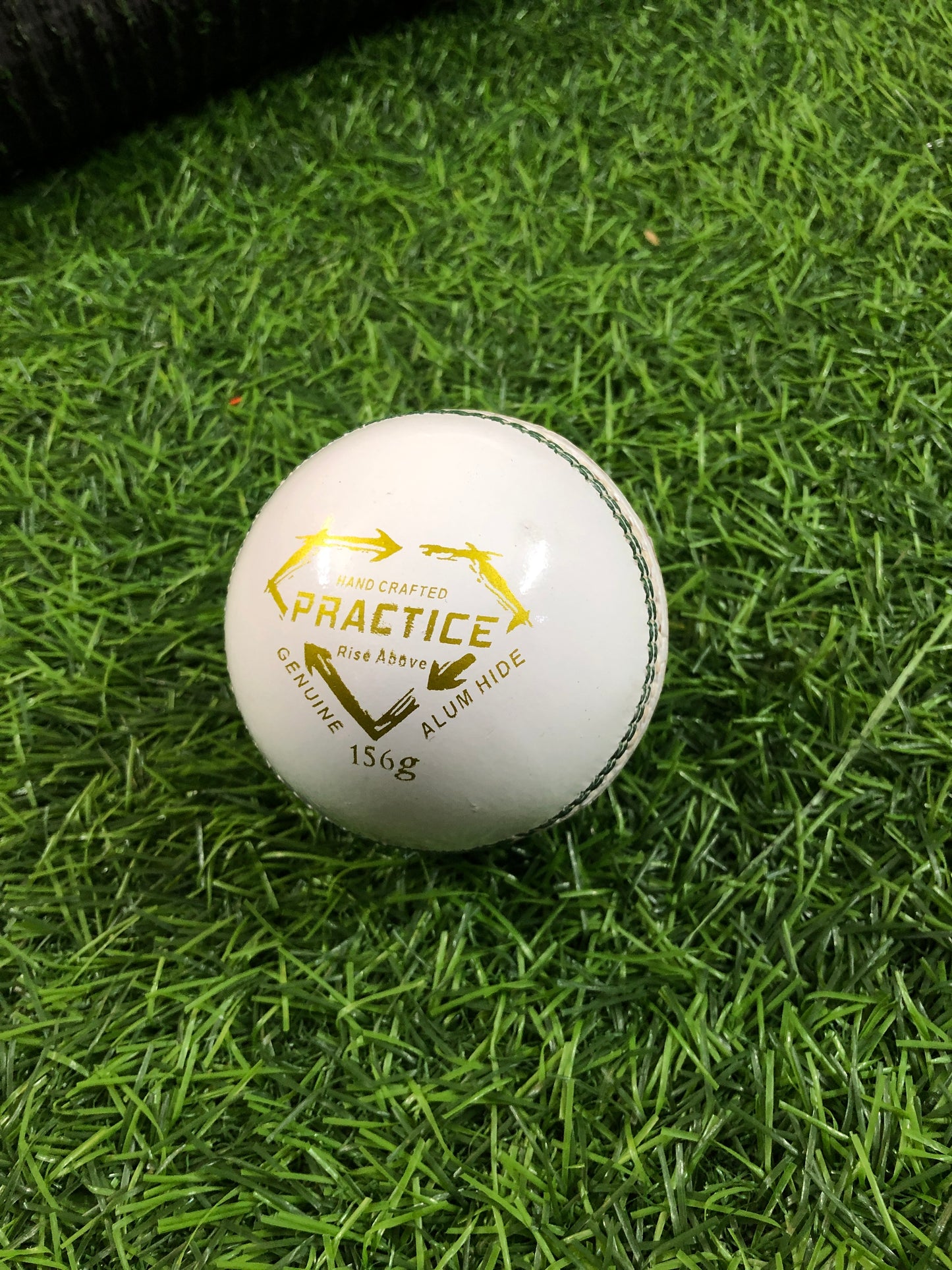 GA Practice White Leather Cricket Ball