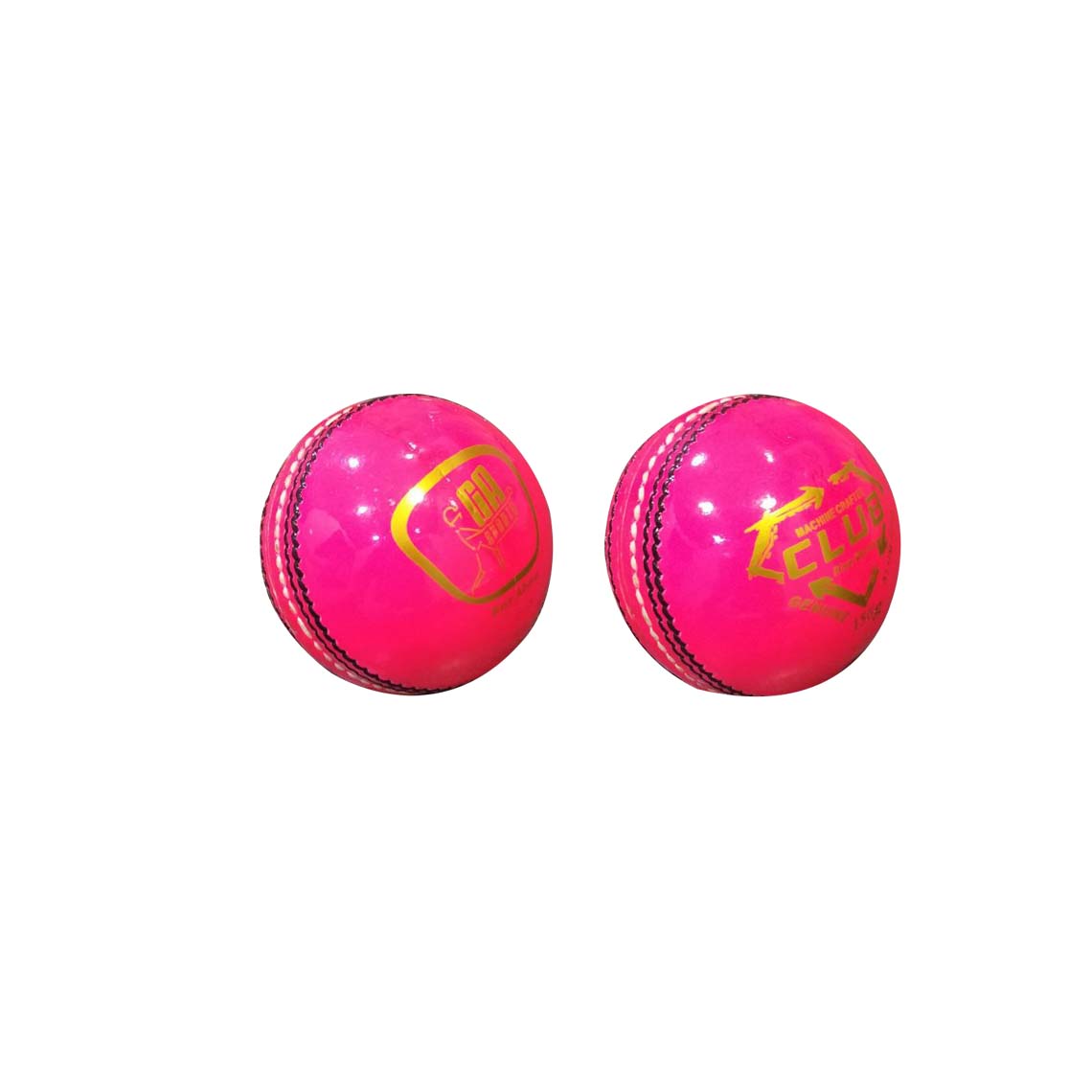 GA Club Pink 4pcs Leather Cricket Ball
