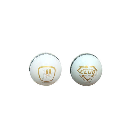 Club White Leather Cricket Ball GA